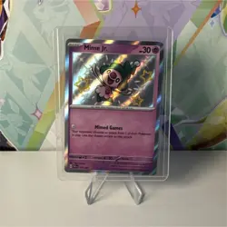 Mime Jr. 157/091 Sv: Paldean Fates Holo Shiny Rare Pokemon TCG English Card - Image 1