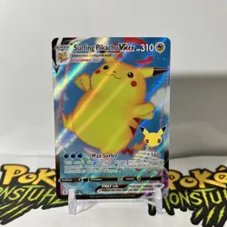 Surfing Pikachu VMAX 009/025 - Celebrations - Ultra Rare Pokemon Card - NM - Image 1