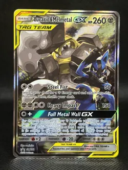 Pokemon TCG Lucario & Melmetal Tag Team GX SM192 Holo Promo Card Sun & Moon - Image 1