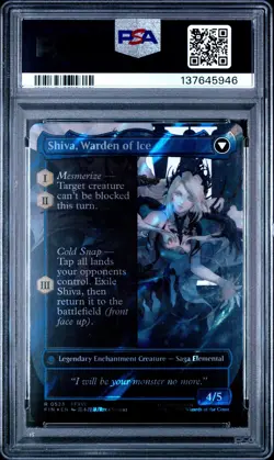 2025 MTG Final Fantasy Jill Shiva's Dominant Borderless Surge Foil 0523 PSA 10 - Image 2