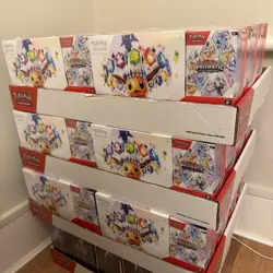Pokemon TCG Prismatic Evolutions Costco Bundle ETB + Booster Bundle New & Sealed - Image 1