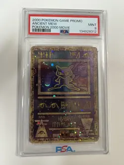 2000 POKEMON GAME MOVIE POKEMON 2000 MOVIE ANCIENT MEW PSA 9 MINT (D) - Image 1