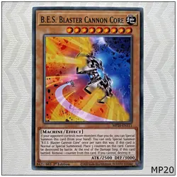 B.E.S. Blaster Cannon Core - MP20-EN111 - Common 1st Edition Yugioh - Image 1