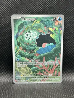 Clamperl 195/182 IR Destined Rivals Sv10 ILLUSTRATION RARE HOLO Pokemon English - Image 3