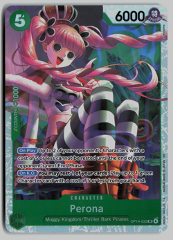 x4 Playset One Piece TCG - Perona OP14-033 SR - The Azure Sea's Seven English - Image 1
