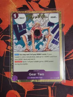 One Piece CCG Gear Two OP11-080 R A Fist of Divine Speed Foil English - Image 1