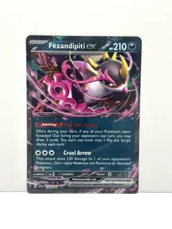Pokemon TCG Fezandipiti EX 038/064 SV Shrouded Fable - Double Rare Holo- NM - Image 1