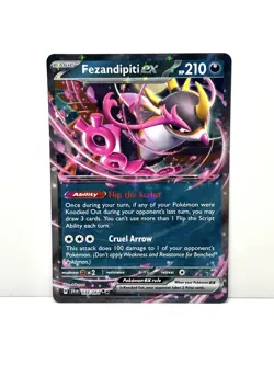 Pokemon TCG Fezandipiti EX 038/064 SV Shrouded Fable - Double Rare Holo- NM - Image 1
