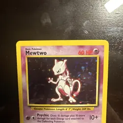 Pokemon TCG Mewtwo Base Set 10/102 Holo Unlimited Holo Rare - Lightly Played - Image 2