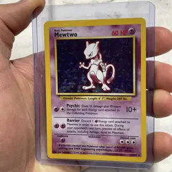 Mewtwo 10/102 Unlimited Base Set Holo Rare WoTC Pokemon LP Lightly Played TCG - Image 2