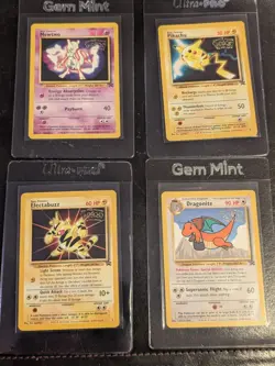 WB Presents POKEMON The First Movie BLACK STAR PROMO SET of 4 cards 1999 NM/M - Image 1