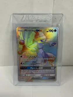 Pokemon Mewtwo GX Shining Legends 76/73 Rainbow Secret Rare Holo - Image 1