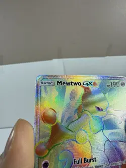 Pokemon Mewtwo GX Shining Legends 76/73 Rainbow Secret Rare Holo - Image 3