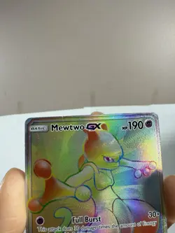 Pokemon Mewtwo GX Shining Legends 76/73 Rainbow Secret Rare Holo - Image 4