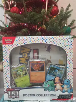 NEW Nintendo Pokemon TCG Scarlet & Violet - 151 Poster Collection Box - 3 Packs 820650853166 - Image 1