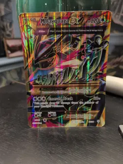 Pokemon TCG Mega M Rayquaza EX Holo Jumbo Card 98/98 - Image 1