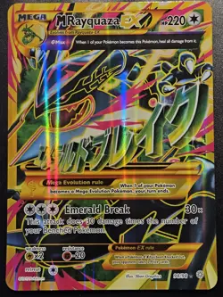 Pokemon JUMBO/Oversized Card Mega M Rayquaza EX Full Art XY 98/98 - Image 1