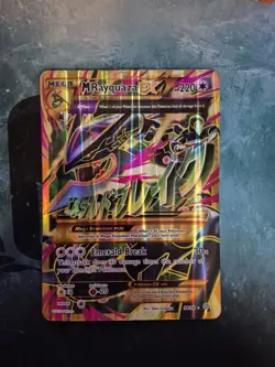 Pokemon TCG Mega M Rayquaza EX Holo Jumbo Card 98/98 - Image 1