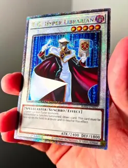 T.G. Hyper Librarian - RA02-EN027 - Quarter Century Secret Rare (QCR) - YuGiOh - Image 2