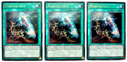 3 x DUSA-EN055 Monster Gate - Ultra Rare 1st Edition Near Mint YuGiOh Cards - Image 1