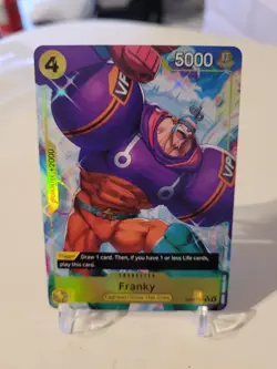 Franky (Alt Art) OP07-107 R - One Piece Card CCG - ENGLISH - 500 Years NM/MINT - Image 1