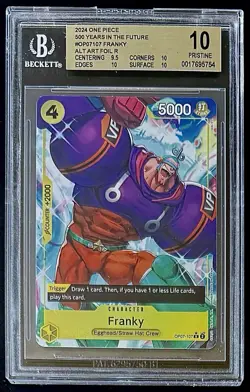 BGS 10 One Piece OP07-107 R* Franky Alt Art - English - 500 Years in the Future - Image 1
