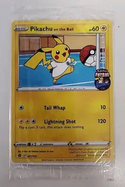 Pokemon Pikachu On The Ball UK Exclusive Futsal 001/005 Promo Card New Sealed - Image 1