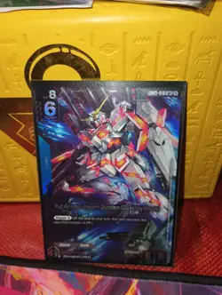 Full Armor Unicorn Gundam Destroy Mode GD03-010 U+ Alt Art Steel Requiem CARD NM - Image 1