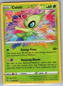 Celebi 009/185 SWSH04: Vivid Voltage - Pokemon Card - NM - Image 1