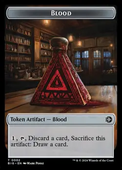 1x Blood - Token NM Eng MTG - Outlaws Thunder Junction - Image 1