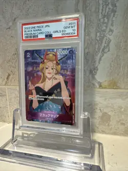 2023 One Piece Card Game: Premium Girls Collection Japanese Black Maria PSA 10 - Image 2