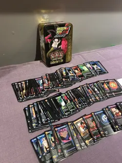 Vintage Collection of 100 Cards and Tin from the Dragon Ball Z Collectible Cards - Image 1