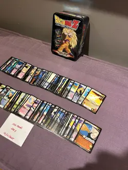 Vintage Collection of 100 Cards and Tin from the Dragon Ball Z Collectible Cards - Image 5