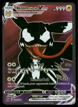 Venom Pikachu Pokemon Custom Art Card (NM) - Image 1