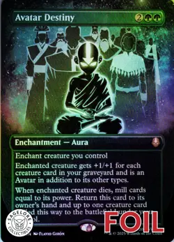 MTG Avatar Destiny (Borderless) (333) | NM Foil | Avatar {TLA} - Image 1