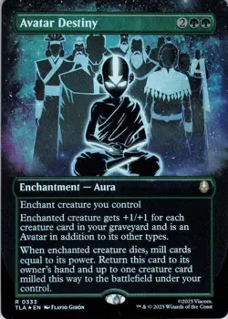MTG Avatar Destiny (Borderless) (333) | NM Foil | Avatar {TLA} - Image 2
