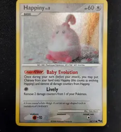 Pokemon TCG 2008 Trading Card -- Pop Series 8 Happiny 14/17 Holo Foil - Image 1
