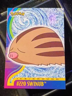 #220 Swinging Topps Tv Animation Series 1 Blue Logo Pokemon Card - Image 1
