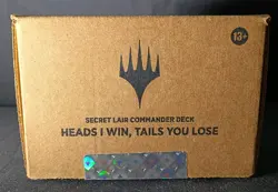 MTG Secret Lair Commander Deck Heads I Win, Tails You Lose New Sealed - Image 1