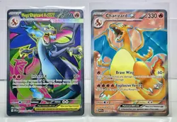 Pokemon Charizard Card Lot, Mega X 109/094, ex 183/165, 223/197 & Scizor 205/197 - Image 2