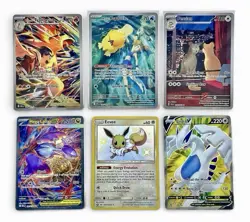 Pokemon Card Lot, Latias 181/132, Psyduck 193/182, Persian 078/064 & Eevee SV41 - Image 1