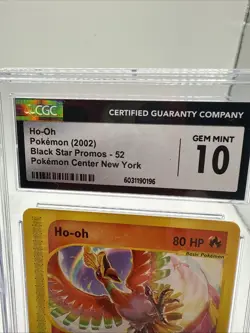 CGC 10 GEM MINT Rapidash 2002 Black Star Promo 51 Pokemon TCG POKEMON CENTER NY - Image 2