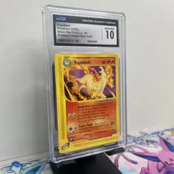 CGC 10 GEM MINT Rapidash 2002 Black Star Promo 51 Pokemon TCG POKEMON CENTER NY - Image 2
