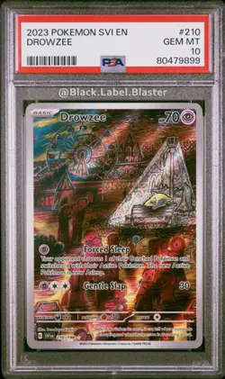 2023 Pokemon Svi EN-Scarlet & Violet Drowzee Illustration Rare #210 - PSA 10 - Image 1