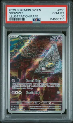 2023 POKEMON SVI EN-SCARLET & VIOLET ILLUSTRATION RARE #210 DROWZEE PSA 10 - Image 1