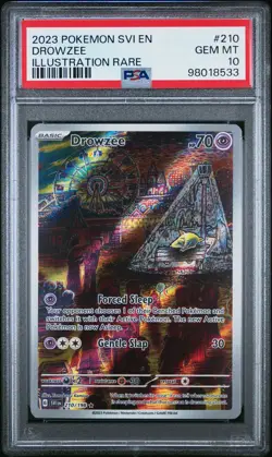 2023 Pokemon Svi EN-Scarlet & Violet Drowzee Illustration Rare PSA 10 #210 - Image 1