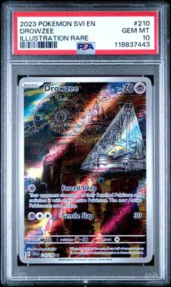 2023 POKEMON SVI EN-SCARLET & VIOLET ILLUSTRATION RARE #210 DROWZEE PSA 10 - Image 1