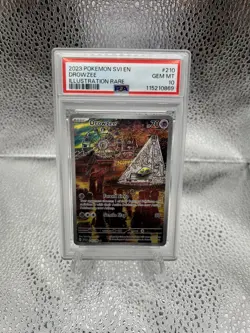 2023 POKEMON SVI EN-SCARLET & VIOLET #210 DROWZEE ILLUSTRATION RARE PSA 10 - Image 2