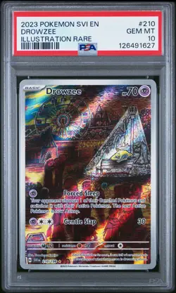 2023 POKEMON SVI EN-SCARLET & VIOLET ILLUSTRATION RARE #210 DROWZEE PSA 10 - Image 1