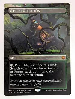(Normal) Verdant Catacombs (Borderless) (113) Special Guests Mtg NM - Image 1